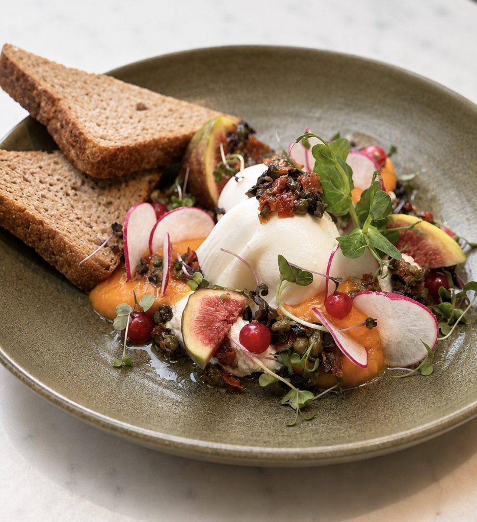 Turkish Eggs with Labneh & Crispy Bread.