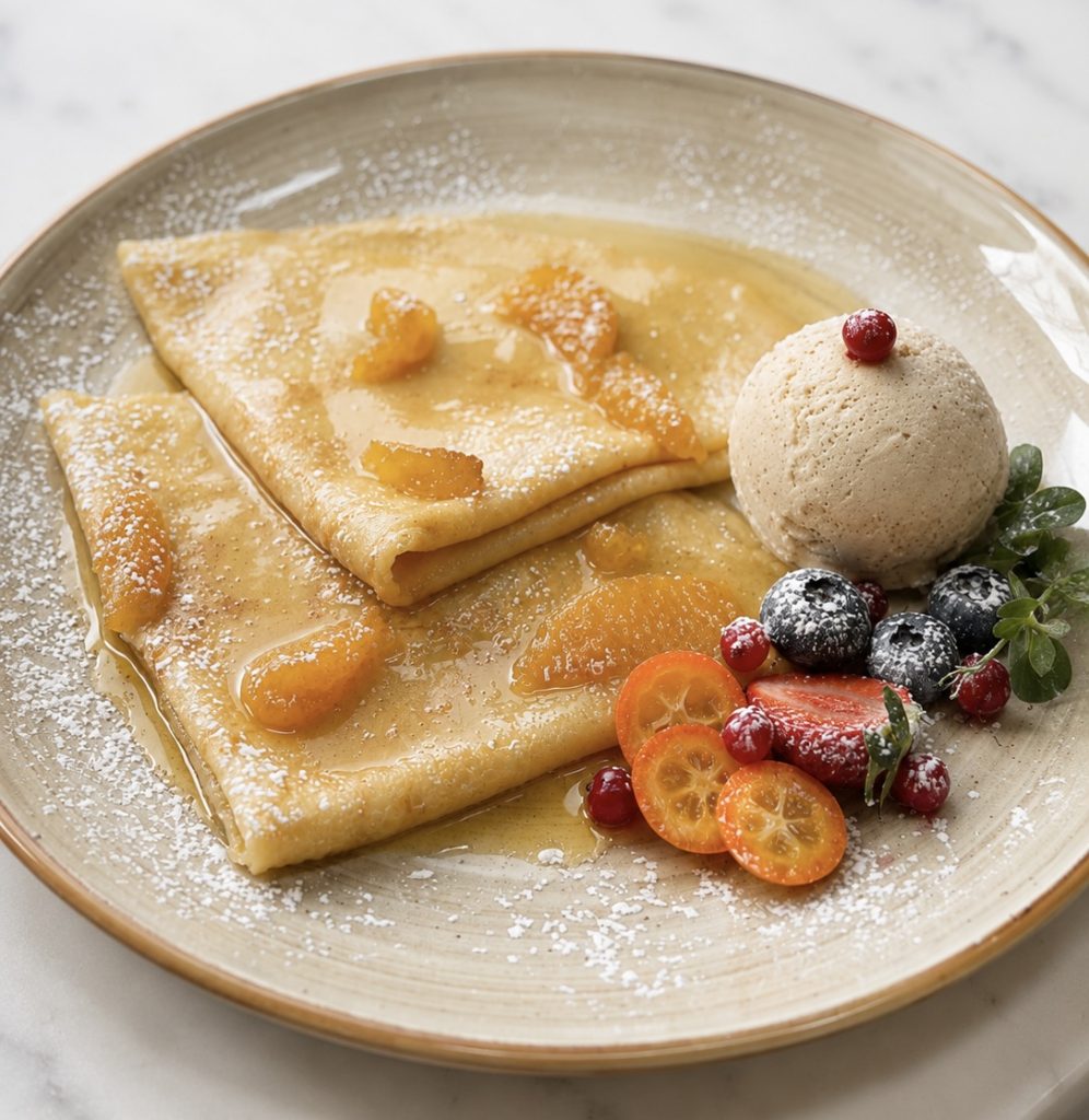 “Crepe Suzette” pancakes