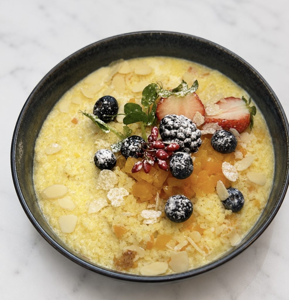 Millet Porridge with Caramelized Pumpkin.