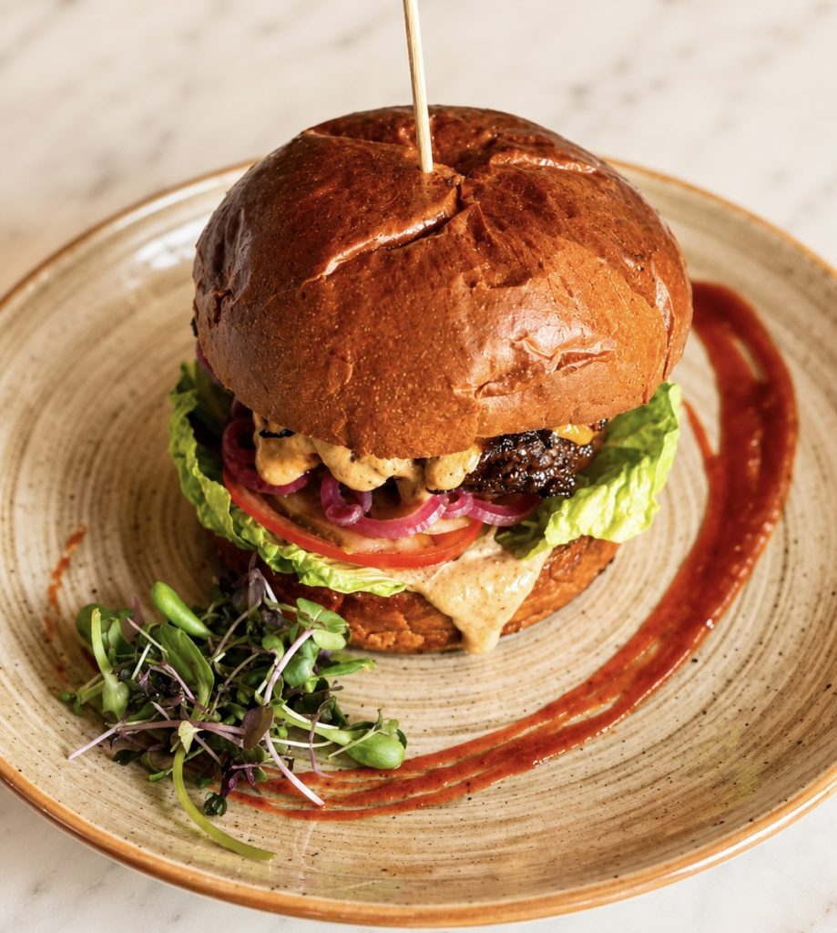 Organic Beef Burger.