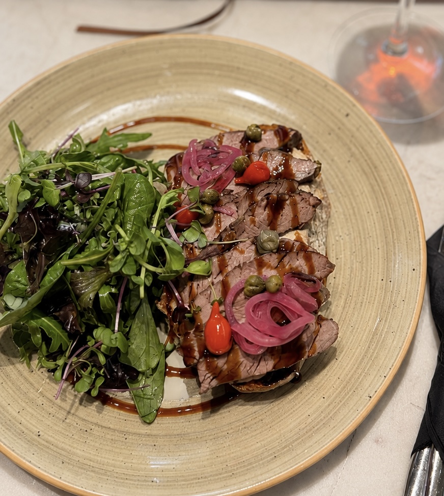 Vitello Tonnato Toast with Beef