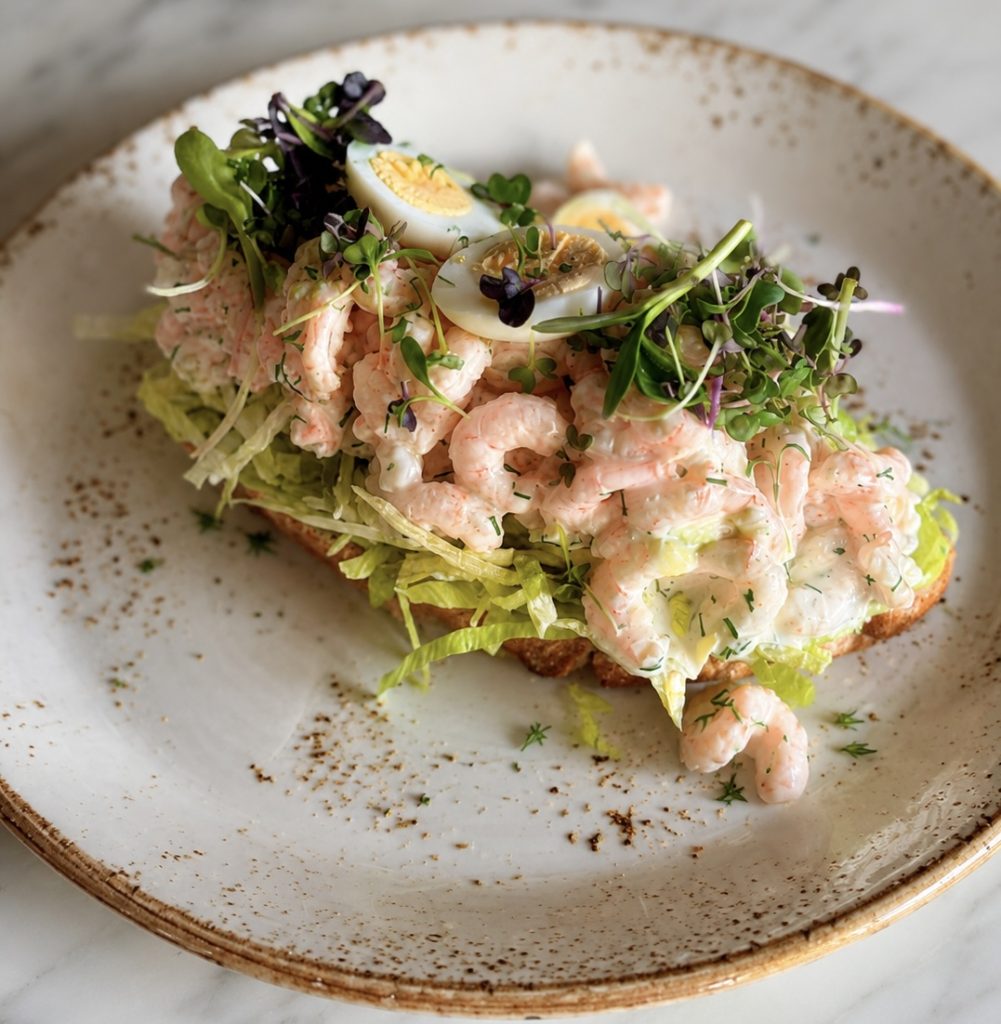 Toast with Shrimp